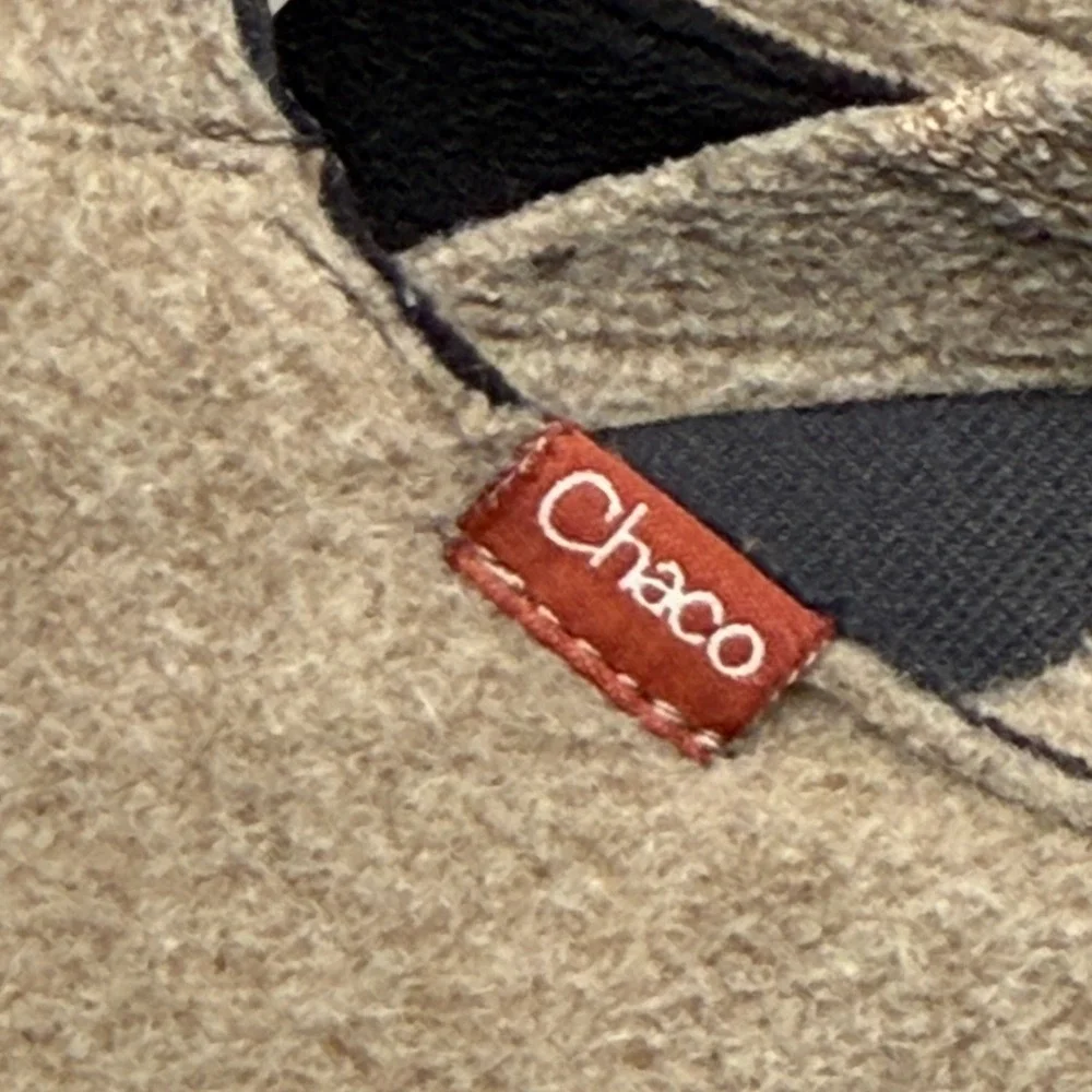 Chaco Revel Slip On Mens 12 Tan Felted Wool Luvseat Footbed Mules JCH107777